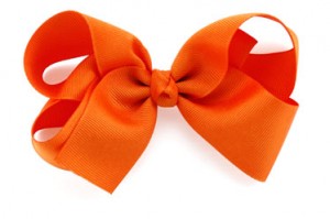 Solid Orange Bow